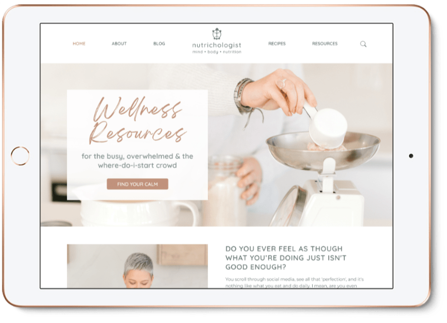 Nutrichologist Web Design and Development